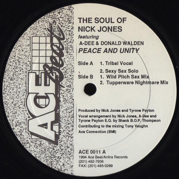 米12” Soul Of Nick Jones, A Dee &amp; Do Peace And Unit...