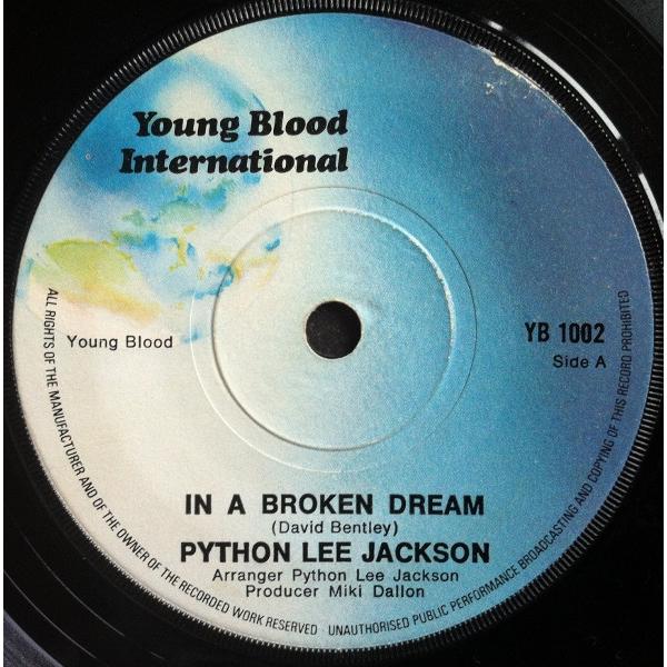 英7" Python Lee Jackson In A Broken Dream YB1002 Yo...