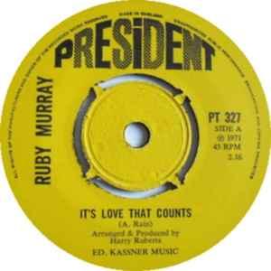 7" Ruby Murray Its Love That Counts / Ways And Mea...