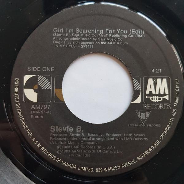 加7" Stevie B Girl I Am Searching For You AM797 A&amp;M...