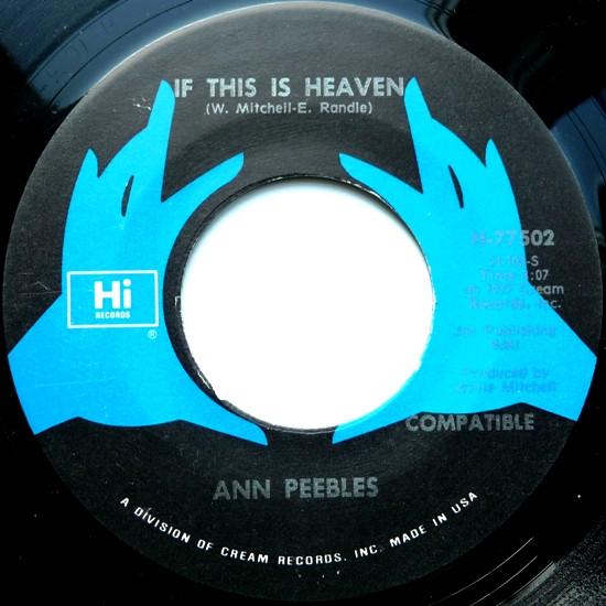 加7" Ann Peebles If This Is Heaven H77502 Hi Record...