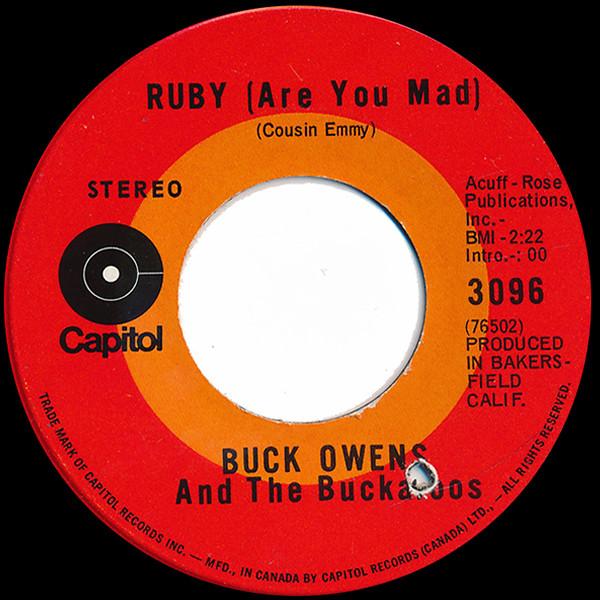 加7" Buck Owens And His Buckaroos Ruby (Are You Mad...