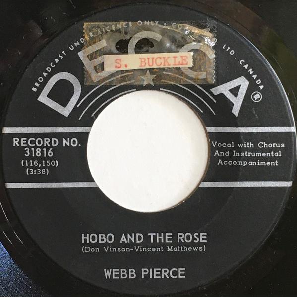 加7" Webb Pierce Hobo And The Rose / Who Do I Think...