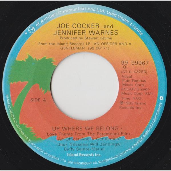加7" Joe Cocker And Jennifer Warnes Up Where We Bel...