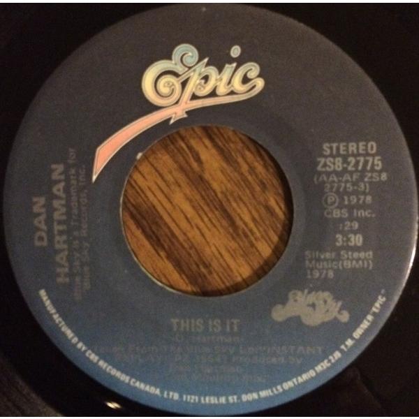 加7" Dan Hartman This Is It ZS82775 Epic, Blue Sky ...