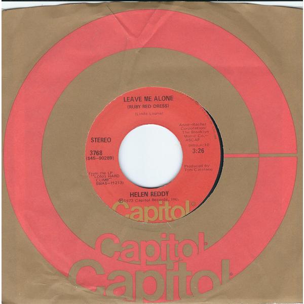 米7" Helen Reddy Leave Me Alone (Ruby Red Dress) 37...