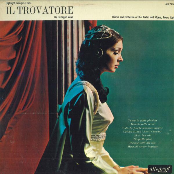 英LP Verdi, Chorus And Orchestra Of The Teatro Dell...