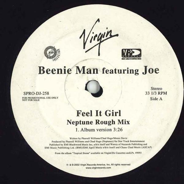 米12" Beenie Man, Joe Feel It Girl SPRODJ258 Virgin...