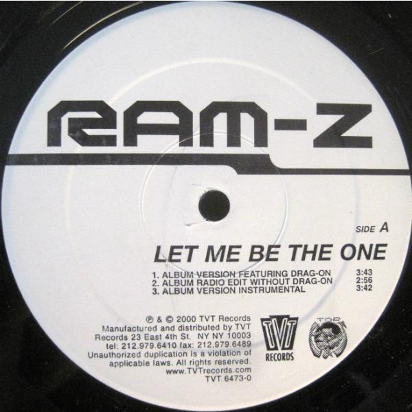 米12" Ram-Z Let Me Be The One TVT64730 TVT Records ...