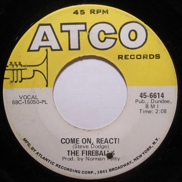 米7" The Fireballs Come On, React! 456614 ATCO Reco...