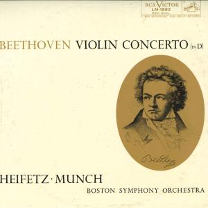 米LP Munch Boston Symphony Orchestra Beethoven Violin Concerto LM1992 RCA VICTOR /00260