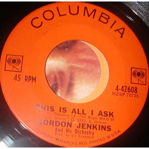 米7” Gordon Jenkins I Left My Heart In San Francisc...