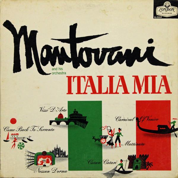 米LP Mantovani &amp; His Orchestra Italia Mia LL3239 Lo...
