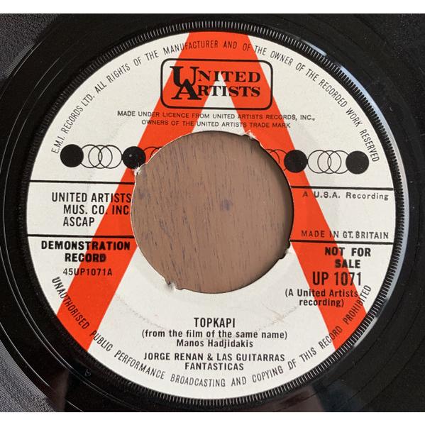 英7” Jorge Renan &amp; Las Guitarras Fa Topkapi UP1071 ...