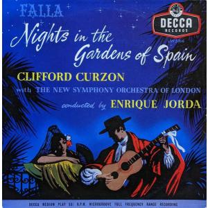 英10” Manuel De Falla , Clifford Cur Nights In The Gardens Of Spain LW5216 Decca /00200