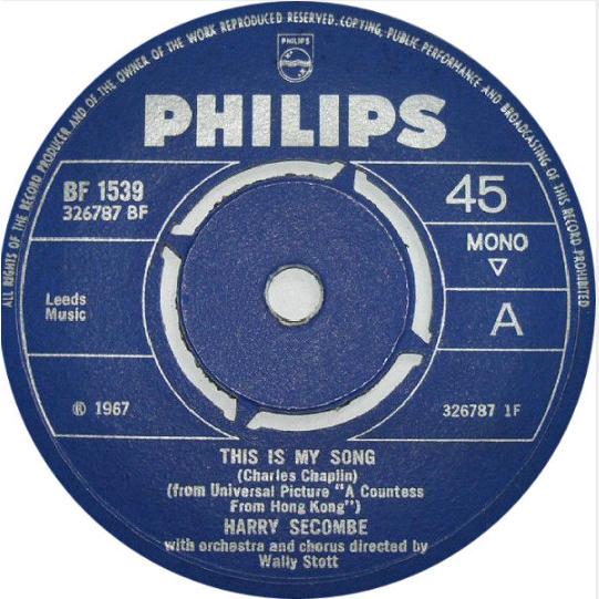 英7” Harry Secombe This Is My Song / Song Of The Va...