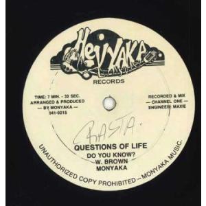 米12” Monyaka Questions Of Life Do You Know ? / Slavery none Hevyaka Records /00250