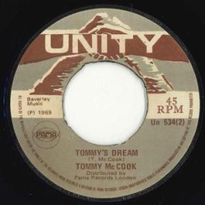 英7” Tommy McCook Dream Boat  UN534 Unity /00050
