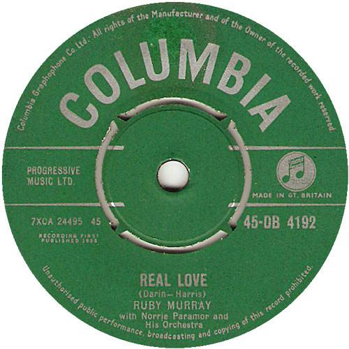 英7” Ruby Murray Real Love 45DB4192 Columbia /00080