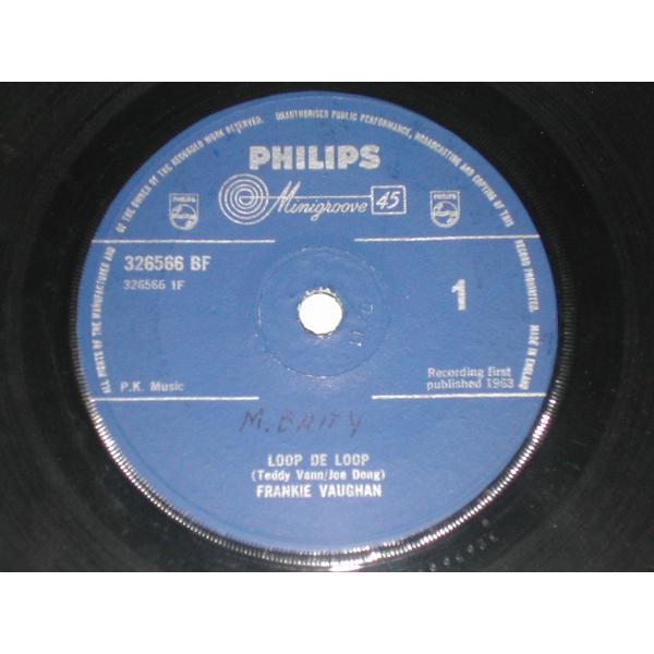 英7” Frankie Vaughan Loop De Loop 326566BF Philips ...
