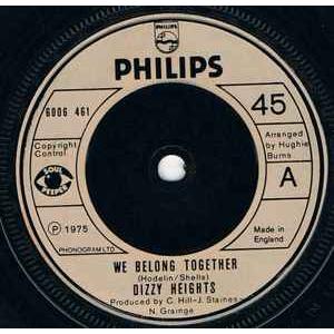 英7” Dizzy Heights We Belong Together 6006461 Phili...