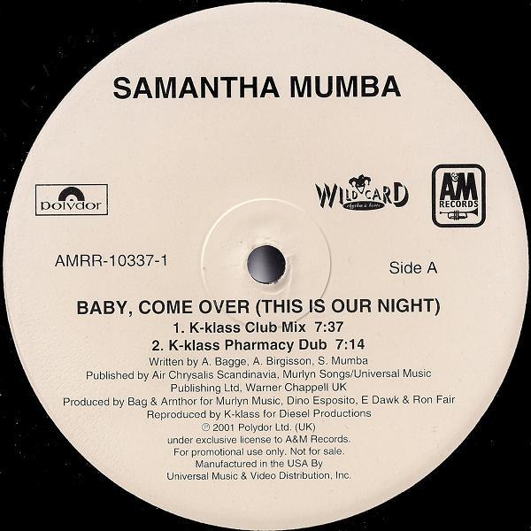 米12” Samantha Mumba Baby, Come Over (This Is Our N...