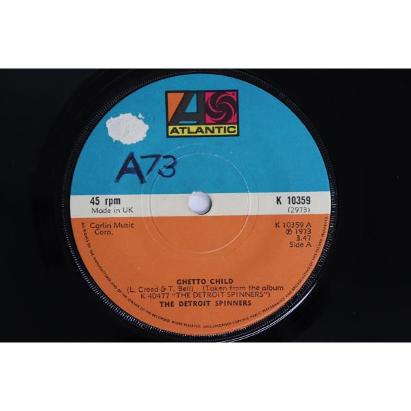 英7” Detroit Spinners Ghetto Child / We Belong Toge...