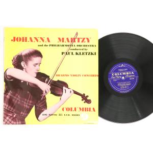 英LP ヨハンナ・マルツィ, パウル・ク ブラームス ヴァイオリン協奏曲 ニ長調 作品77 33CX1165 COLUNMBIA /00260