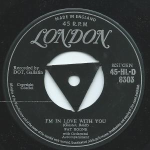 英7” Pat Boone I Almost Lost My Mind HLD8303 London Records /00080
