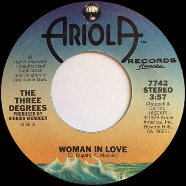 米7” Three Degrees Woman In Love 7742 Ariola Record...