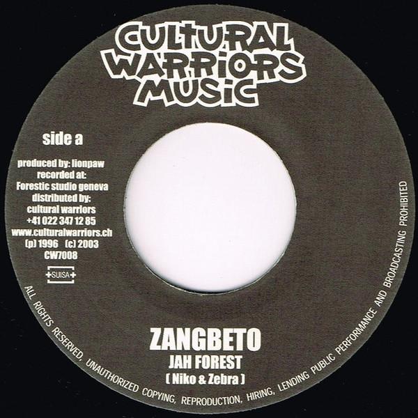 スイス7” Jah Forest Zangbeto CW7008 Cultural Warriors...