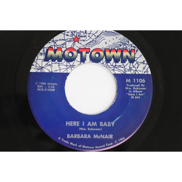 米7” Barbara Mcnair Here I Am Baby / My World Is Em...