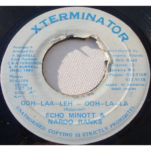 ジャマイカ7” Echo Minott &amp; Nardo Ranks Ooh-Laa-Leh Ooh-...