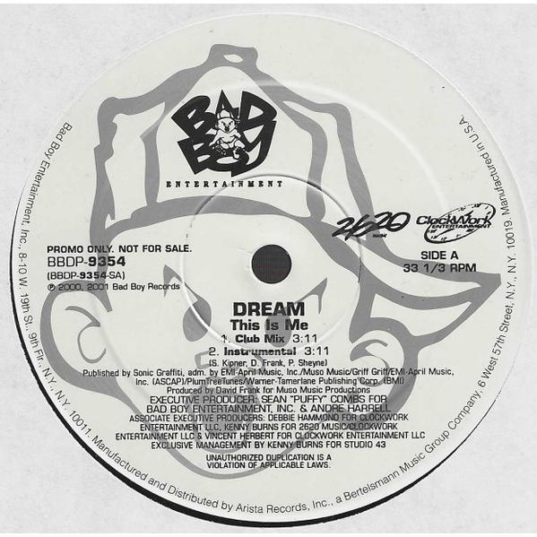 米12” Dream This Is Me BBDP9354 Bad Boy Entertainme...