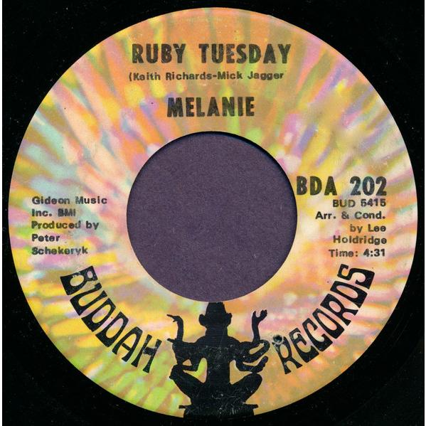 英7” Melanie (2) Ruby Tuesday BDA202 Buddah Records...