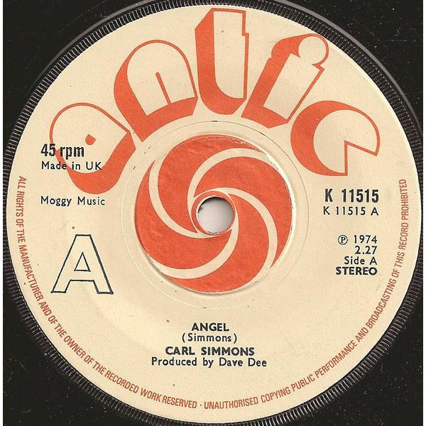 英7” Carl Simmons (2) Angel / Hold On Ruby  K11515 ...