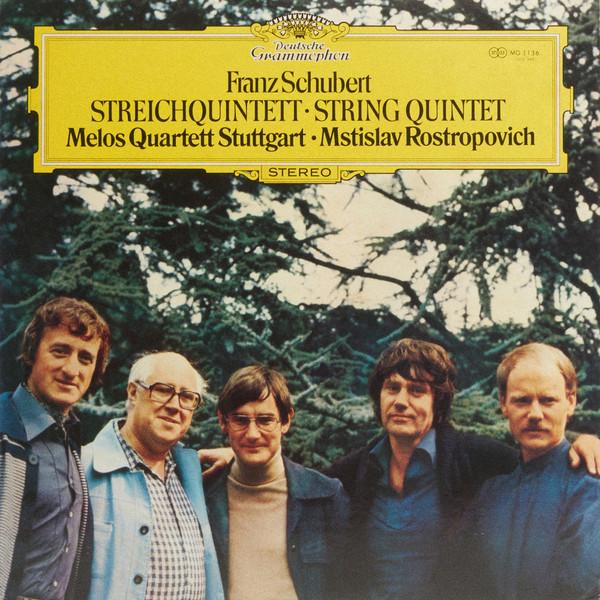 LP メロス・カルテット, ムスティス シューベルト: 弦楽五重奏曲 ハ長調 d956 MG1136...
