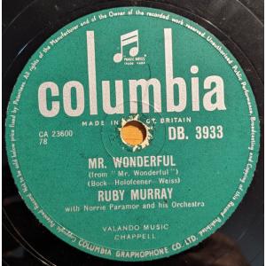 英78RPM/SP Ruby Murray, Norrie Paramor &amp;  Mr Wonder...