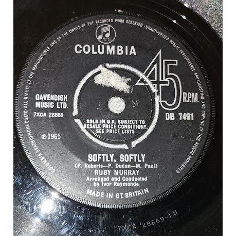英7” Ruby Murray Softly Softly DB7491 Columbia /000...