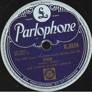 英78RPM/SP Joe Daniels Jazz Group Spain / Bugle Call Rag R3854 PARLOPHONE /00500