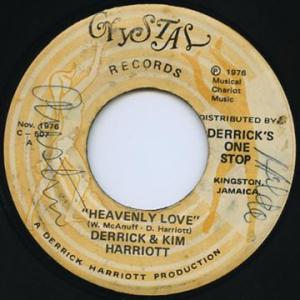 ジャマイカ7” Derrick Harriott & Kim Harriot Heavenly Love 507 Crystal Records /00080