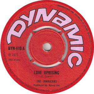 英7” Jamaicans Love Uprising DYN410 Dynamic Sounds /00080