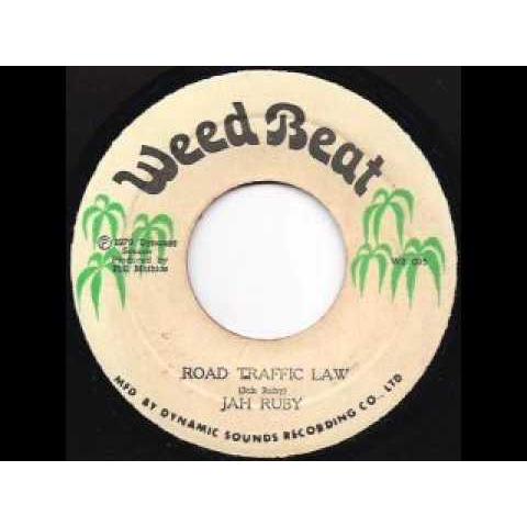 ジャマイカ7” Jah Ruby Road Traffic Law WB095 Weed Beat ...