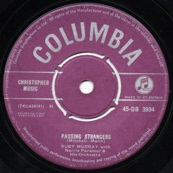 英7” Ruby Murray, Norrie Paramor &amp;  Passing Strange...