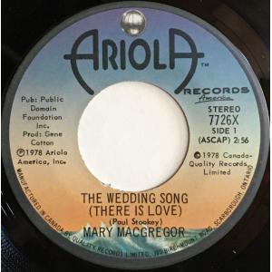 加7” Mary Macgregor Wedding Song (There Is Love) 77...
