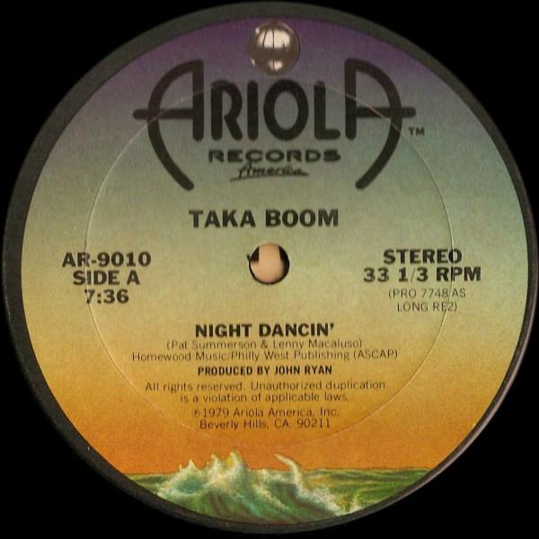 米12” Taka Boom Night Dancin AR9010 Ariola Records ...