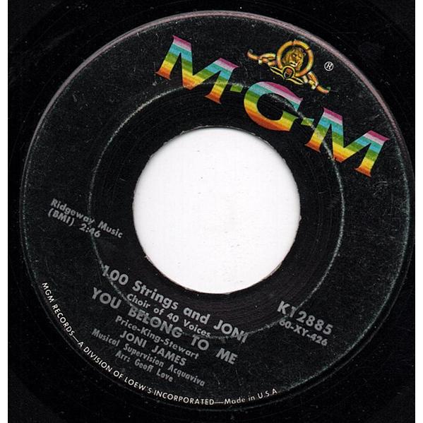 7” Joni James You Belong To Me / I Need You Now K1...