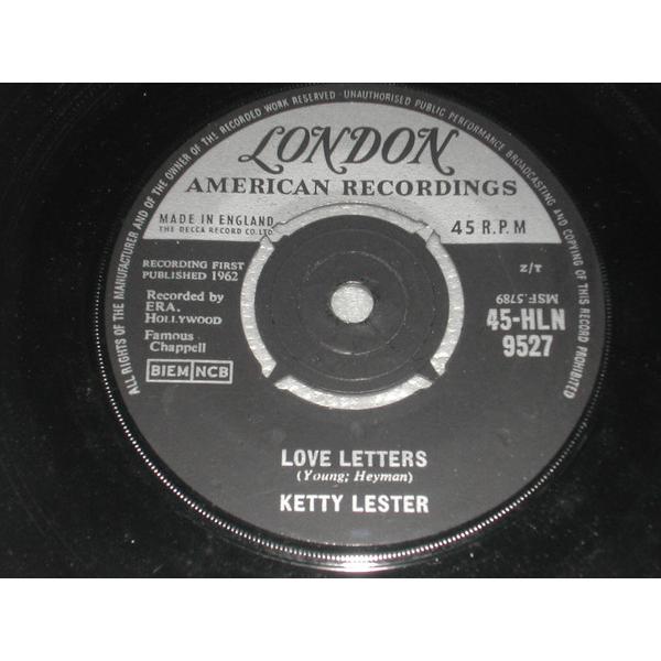 英7” Ketty Lester Love Letters / Come What May 45HL...