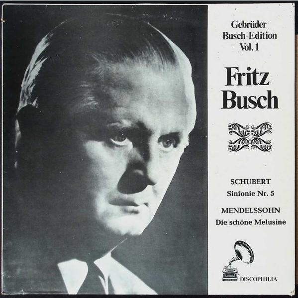LP Fritz Busch - Franz Schubert / Gebruder Busch-E...