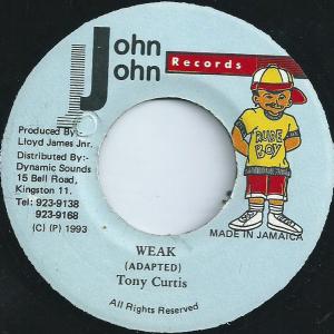 7” Tony Curtis Weak NONE John John Records /00080